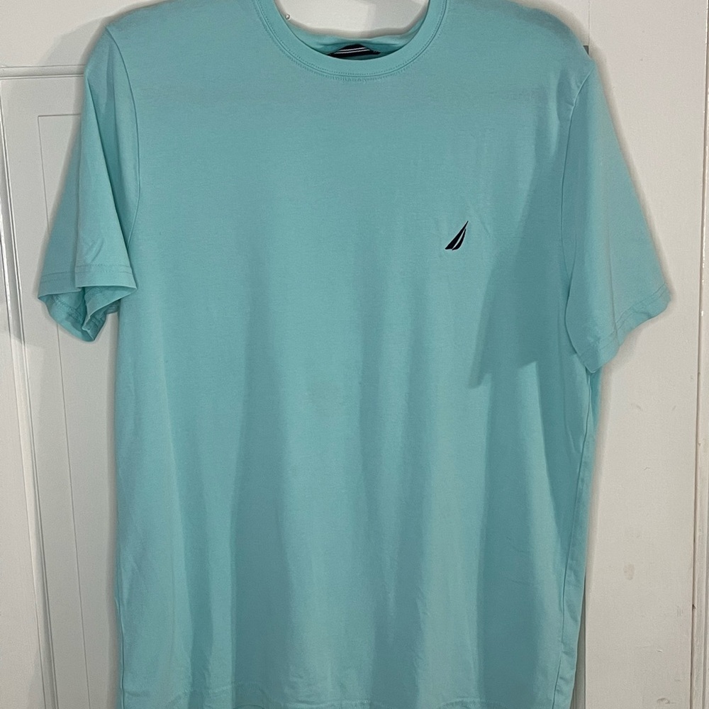 Nautica Men's Light Blue Short Sleeve Tee